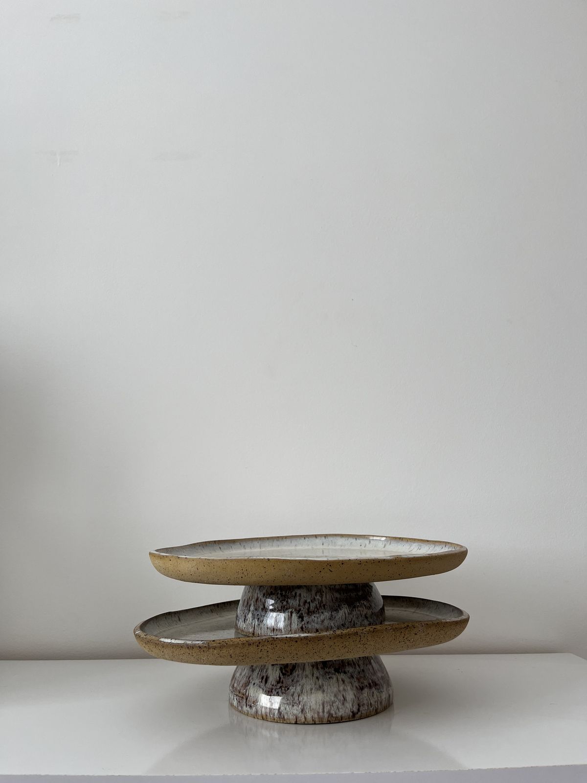 Ash Glazed Fruit Stand