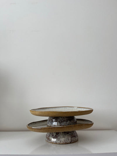 Ash Glazed Fruit Stand