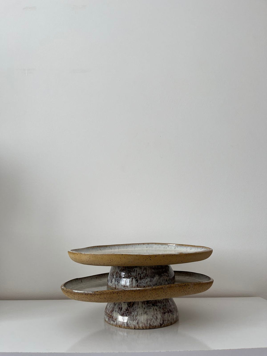 Ash Glazed Fruit Stand