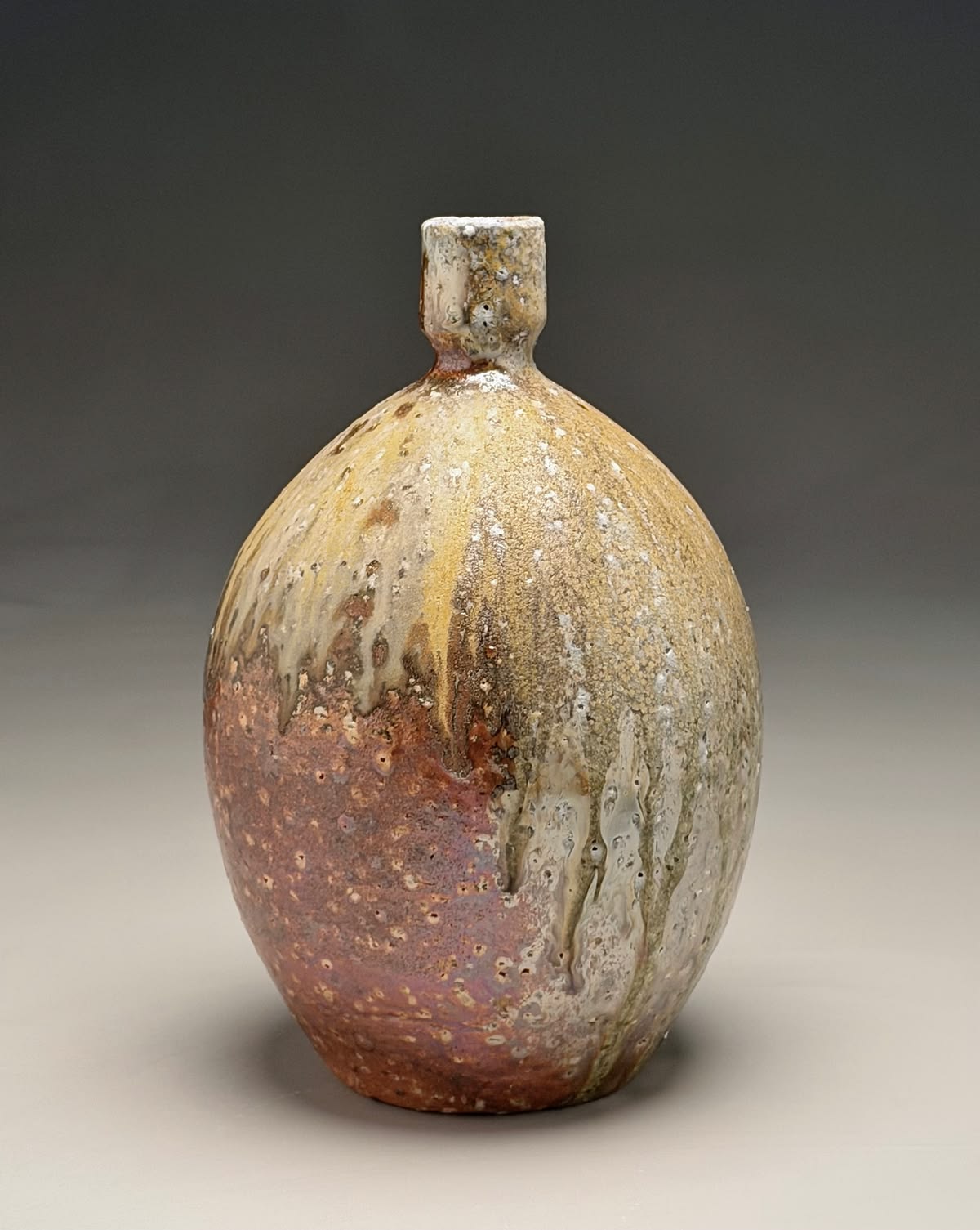 Bottle Vase With Ash Run