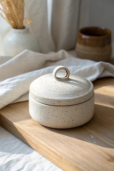 Medium Lidded Storage Jar