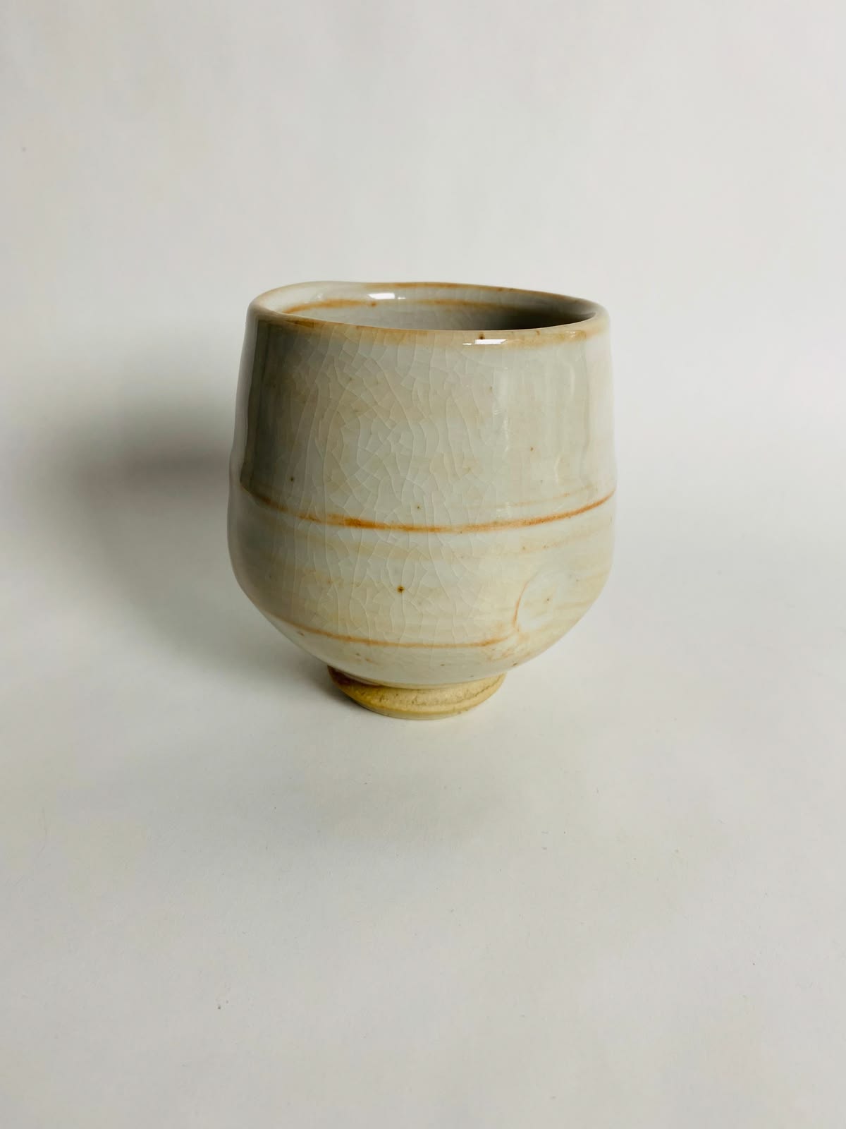 Shino White Drinking Cup