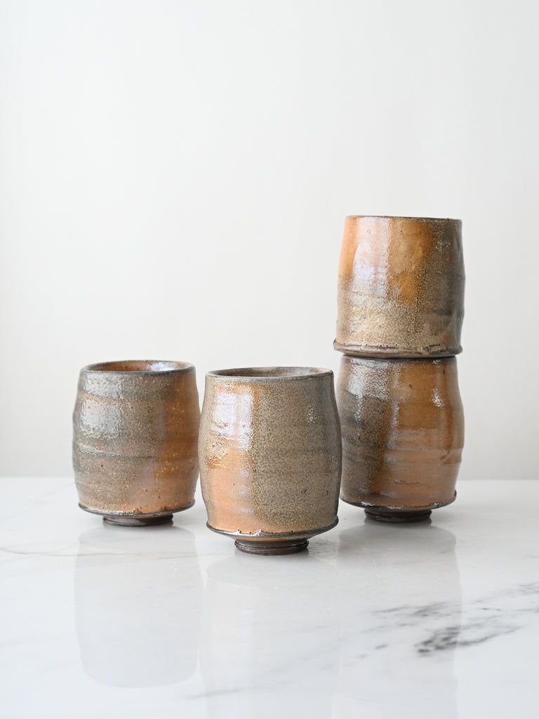 Tall Yunomi With Ash Run